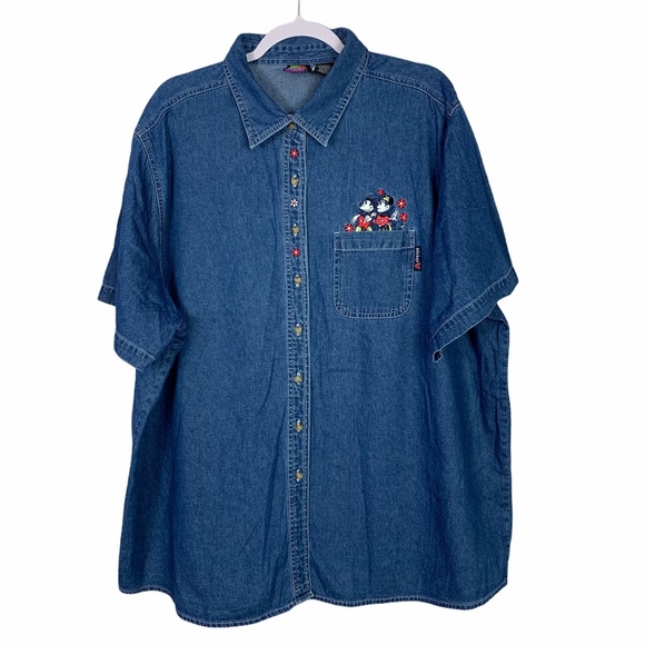 Mickey Unlimited Vintage 90s Cute Embroidered Top - Picture 3 of 8